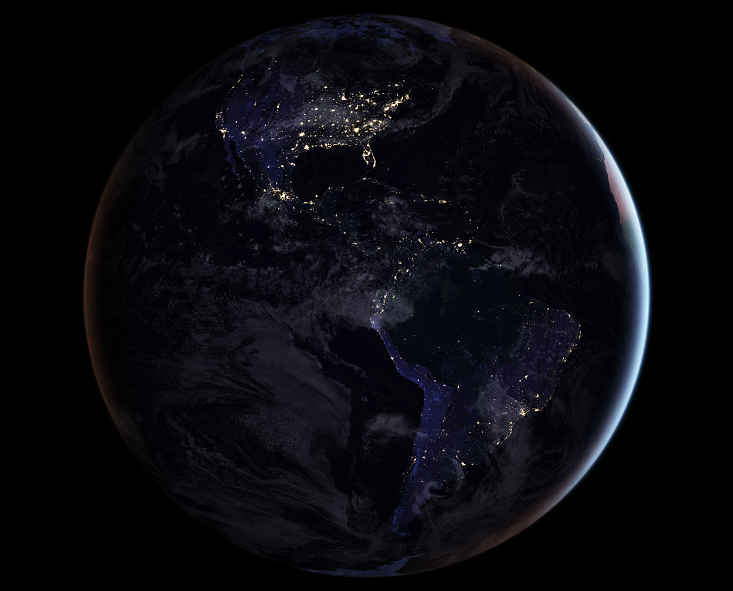 2017.04.13：必見！最新の地球の夜景 | 2019年 NASAの最新情報と画像 ...1041 x 840